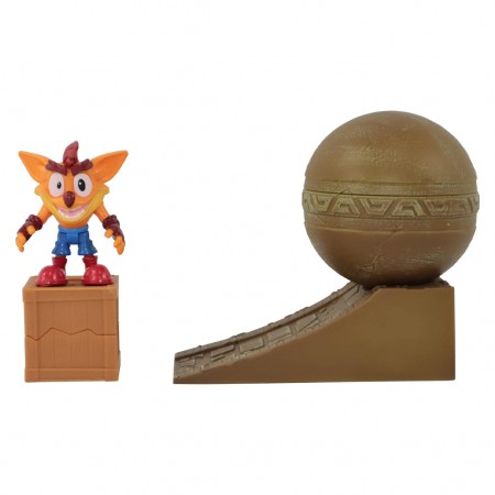 Boneco Crash Bandicoot Diorama - Crash Bandicoot With Boulder (811563)