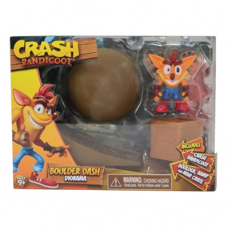 Boneco Crash Bandicoot Diorama - Crash Bandicoot With Boulder (811563)