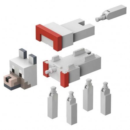 Boneco Mattel Minecraft Fusion Figures - Wolf (gvv16)