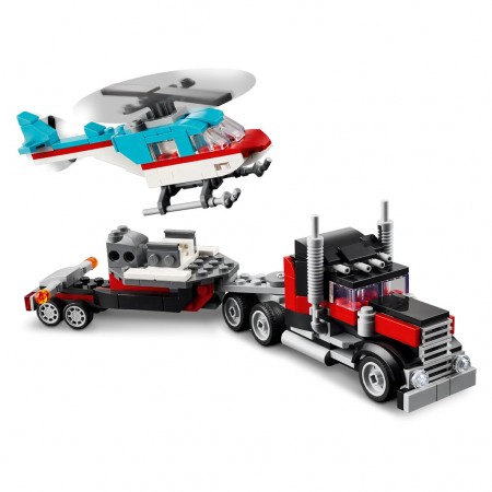 Lego Creator 3-in-1 Flatbed Truck With Helicopter 31146