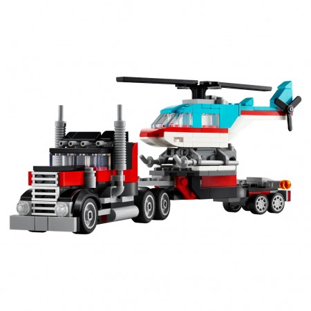 Lego Creator 3-in-1 Flatbed Truck With Helicopter 31146