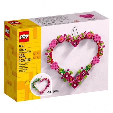 Lego Heart Ornament 40638