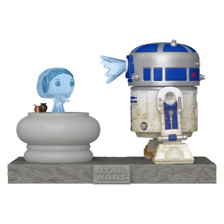 Funko Pop Deluxe Star Wars - R2-d2 And Princess Leia Hologram 766
