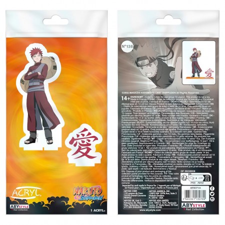Figura de Acrlico Abystyle Naruto Shippuden Acryl Model - Gaara (30963)