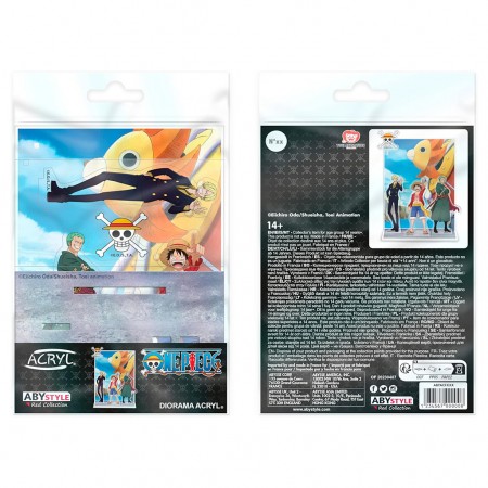 Figura de Acrlico Abystyle One Piece Acryl Model - Diorama Trio (42577)