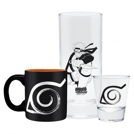 Kit Abystyle Caneca & Copo Drink Naruto Shippuden (27071)