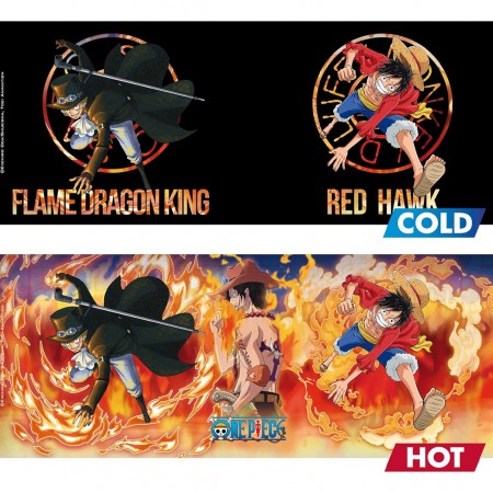 Caneca Mgica Abystyle One Piece - Luffy & Sabo (39768)