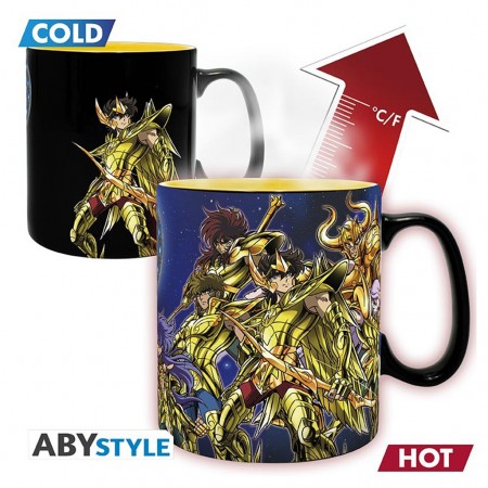 Caneca Mgica Abystyle Saint Seiya - Seiya & Gold Saints (65647)