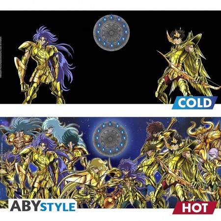 Caneca Mgica Abystyle Saint Seiya - Seiya & Gold Saints (65647)