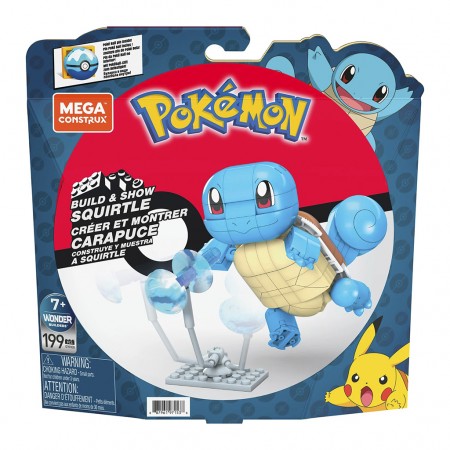 Boneco Mega Pokemon: Build & Show - Squirtle (97153)