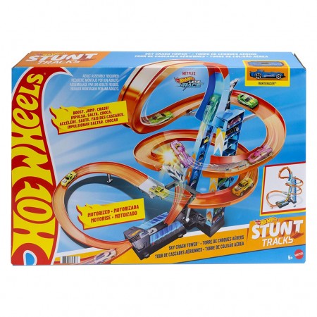 Pista Hot Wheels Stunt Tracks - Sky Crash Tower (94668)