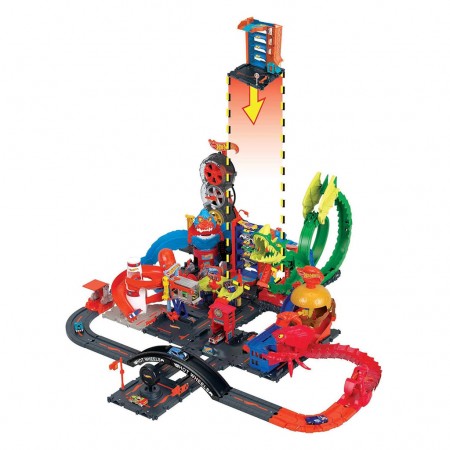 Pista Hot Wheels: City - Downtown Car Park Diorama (0095)