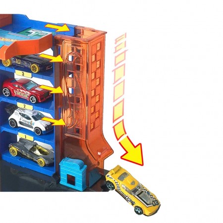 Pista Hot Wheels: City - Downtown Car Park Diorama (0095)
