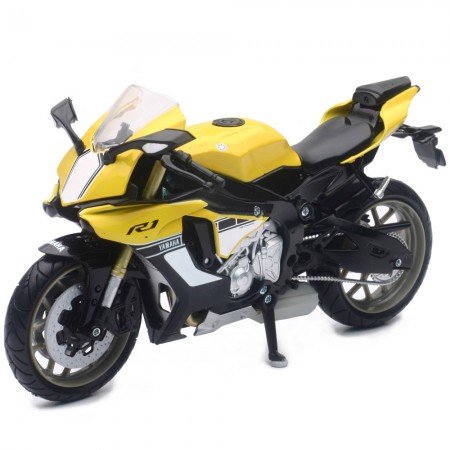 Moto New Ray Yamaha Yzf-r1 Street Bike Escala 1/12 - Amarelo