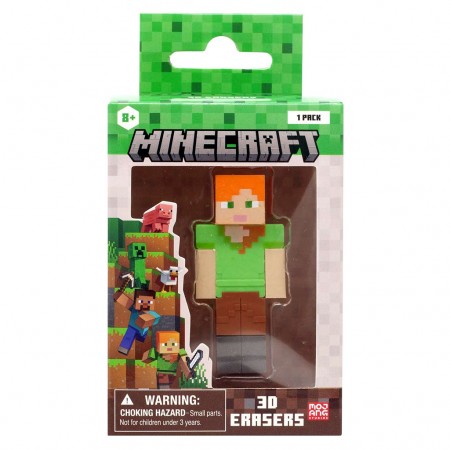 Boneco Minecraft 3d Eraser - Alex (42402)