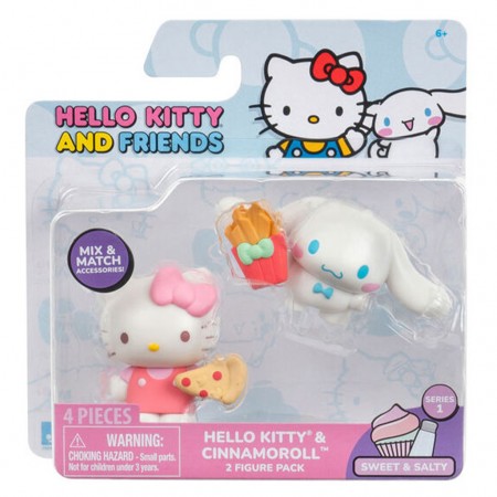 Boneco Jazwares Hello Kitty And Friends - Cinnamoroll & Hello Kitty (51629)