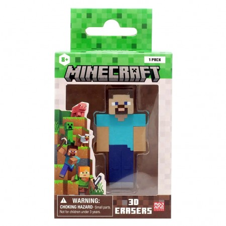 Borracha Minecraft 3d Eraser - Steve (42402)