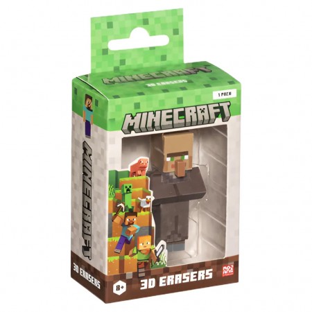 Borracha Minecraft 3d Eraser - Villager (42402)