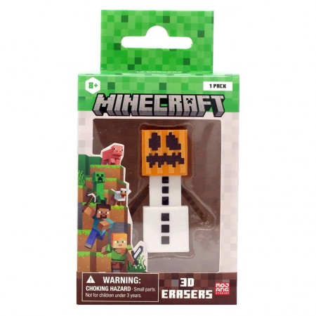 Borracha Minecraft 3d Eraser - Snow Golem (42402)