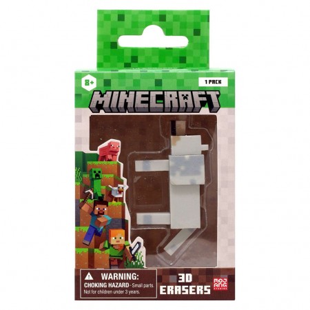 Borracha Minecraft 3d Eraser - Wolf (42402)