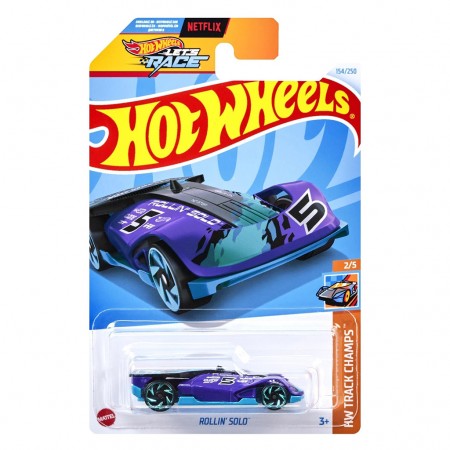 Carro Hot Wheels Hw Track Champs 2/5 - Rollin'solo Htc06 (l2593)