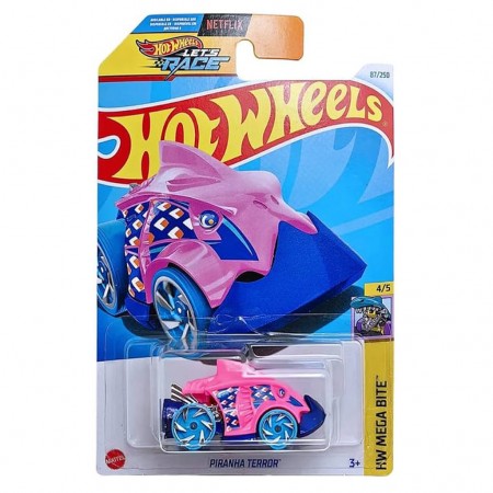 Carro Hot Wheels Hw Mega Bite 4/5 - Piranha Terror Htd60 (l2593)