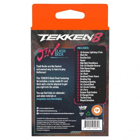 Cartas Universus Tekken 8: Clash Deck - Jin (27085)