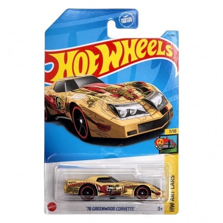 Carro Hot Wheels Hw Art Cars 7/10 - '76 Greenwood Chevy Corvette Hkh52 (l2593)