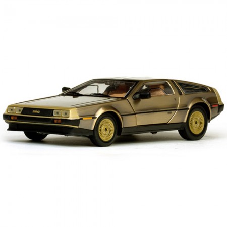 Carro Sun Star de Lorean Dmc 12-inox 1981 Escala 1/18 - Dourado