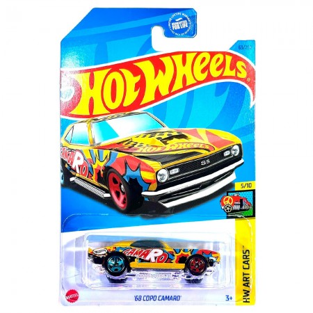 Carro Hot Wheels Hw Art Cars 5/10 - '68 Copo Camaro Hkh49 (l2593)