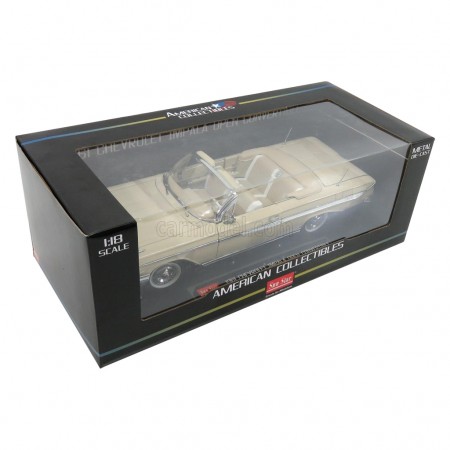 Carro Sun Star Chev.impala Conversiv.alm 1961 Escala 1/18 - Bege