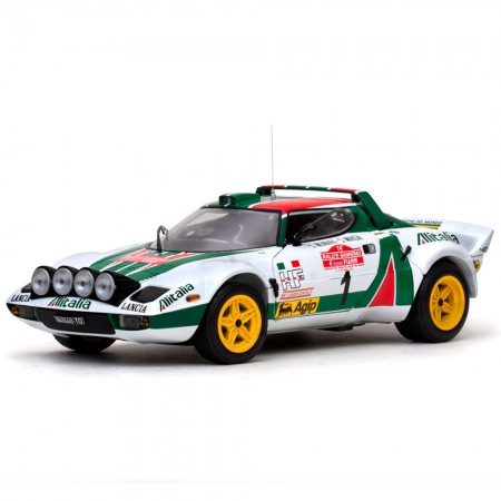 Carro Sun Star Lancia S.hf#1 S.munari/maiga 1976 Escala 1/18 - Branco