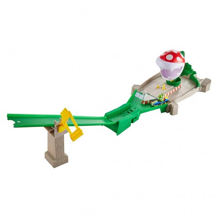 Pista Hot Wheels Mario Krat - Piranha Plant Slide Track Set (77323)
