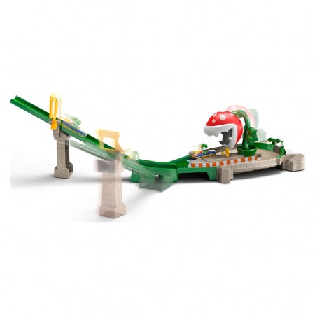 Pista Hot Wheels Mario Krat - Piranha Plant Slide Track Set (77323)