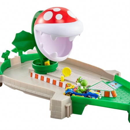 Pista Hot Wheels Mario Krat - Piranha Plant Slide Track Set (77323)