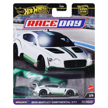 Carro Hot Wheels Premium: Race Day 3/5 - 2018 Bentley Continental Gt3 Hrv93 (18676)