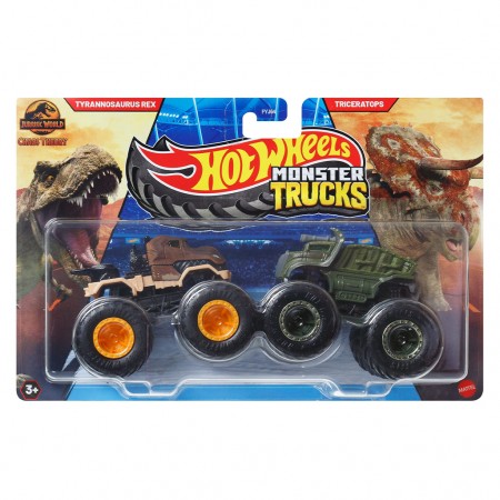 Hot Wheels Monster Trucks - Tyrannosaurus Rex X Triceratops Jcc72 (5430)
