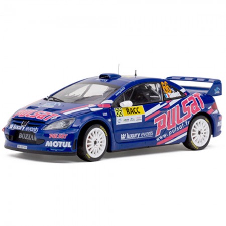 Carro Sun Star Peugeot 307 Wrc Rally Catalun 2009 Escala 1/18 - Azul