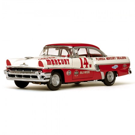 Carro Sun Star Mercury Montclair Billy Myers 1956 Escala 1/18 - Vermelho e Branco
