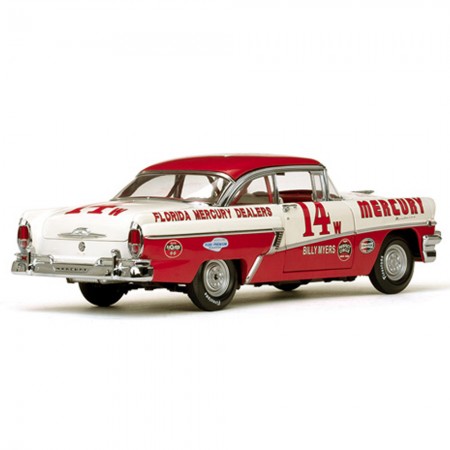 Carro Sun Star Mercury Montclair Billy Myers 1956 Escala 1/18 - Vermelho e Branco