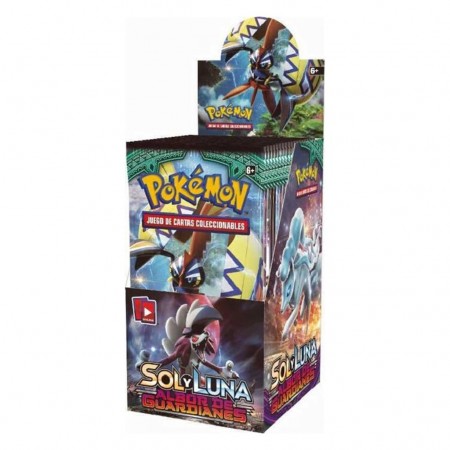 Cartas Pokmon Tcg: Sun & Moon: Guardians Rising Pack Box 18pcs (espanhol)