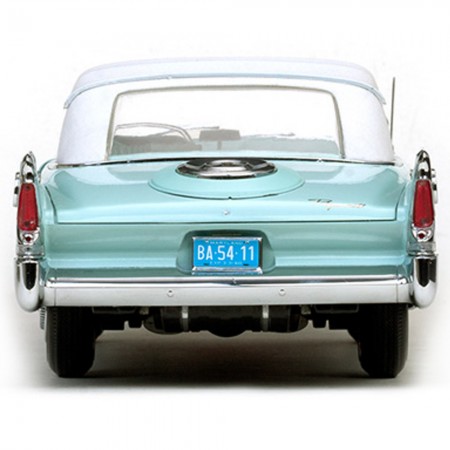 Carro Sun Star Plymounth F.c/conv.wht/aq.mst 1960 Escala 1/18 - Azul