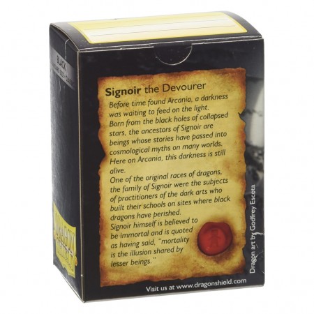 Protetor Cartas Dragon Shield Deck Sleeves Classic - Black 100 Pcs