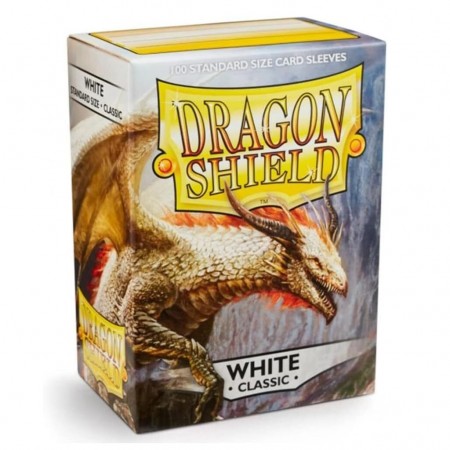 Protetor Cartas Dragon Shield Deck Sleeves Classic - White 100 Pcs