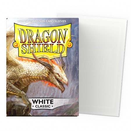 Protetor Cartas Dragon Shield Deck Sleeves Classic - White 100 Pcs