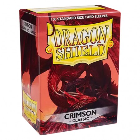 Protetor Cartas Dragon Shield Deck Sleeves Classic - Crimson 100 Pcs