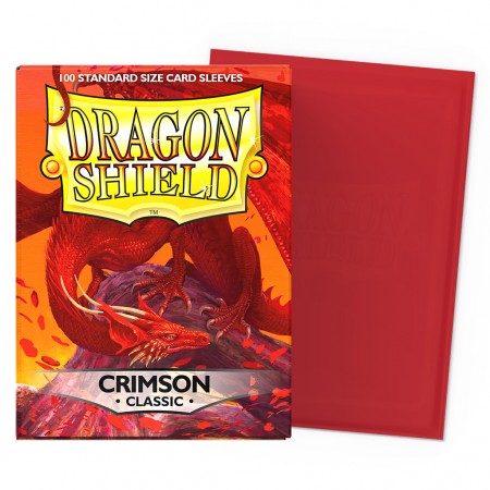 Protetor Cartas Dragon Shield Deck Sleeves Classic - Crimson 100 Pcs