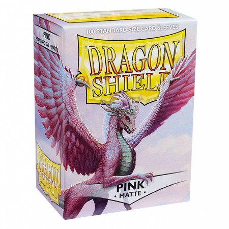 Protetor Cartas Dragon Shield Deck Sleeves - Matte Pink 100 Pcs