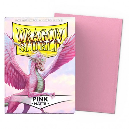 Protetor Cartas Dragon Shield Deck Sleeves - Matte Pink 100 Pcs