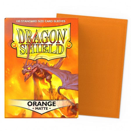 Protetor Cartas Dragon Shield Deck Sleeves - Matte Orange 100 Pcs